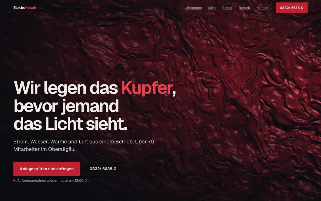 Entwurf für Elektro Kirsch